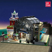 Thumbnail for Building Blocks Expert Creator Train Station Meeting Point Bricks Toy EU Construction Set Toys - 11