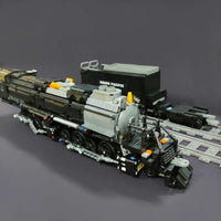 Thumbnail for Building Blocks Expert MOC Bigboy Steam Locomotive Train Bricks Toy 59005 - 4