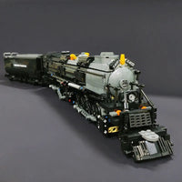 Thumbnail for Building Blocks Expert MOC Bigboy Steam Locomotive Train Bricks Toy 59005 - 8