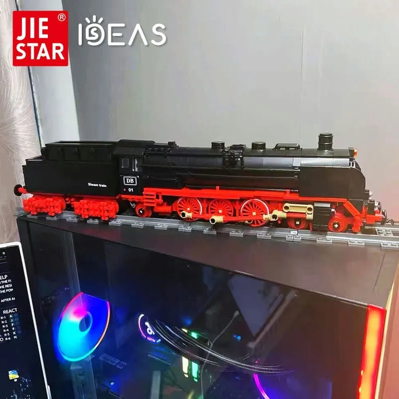 Building Blocks Expert MOC BR01 Steam Locomotive Train Bricks Toy 59004 - 5