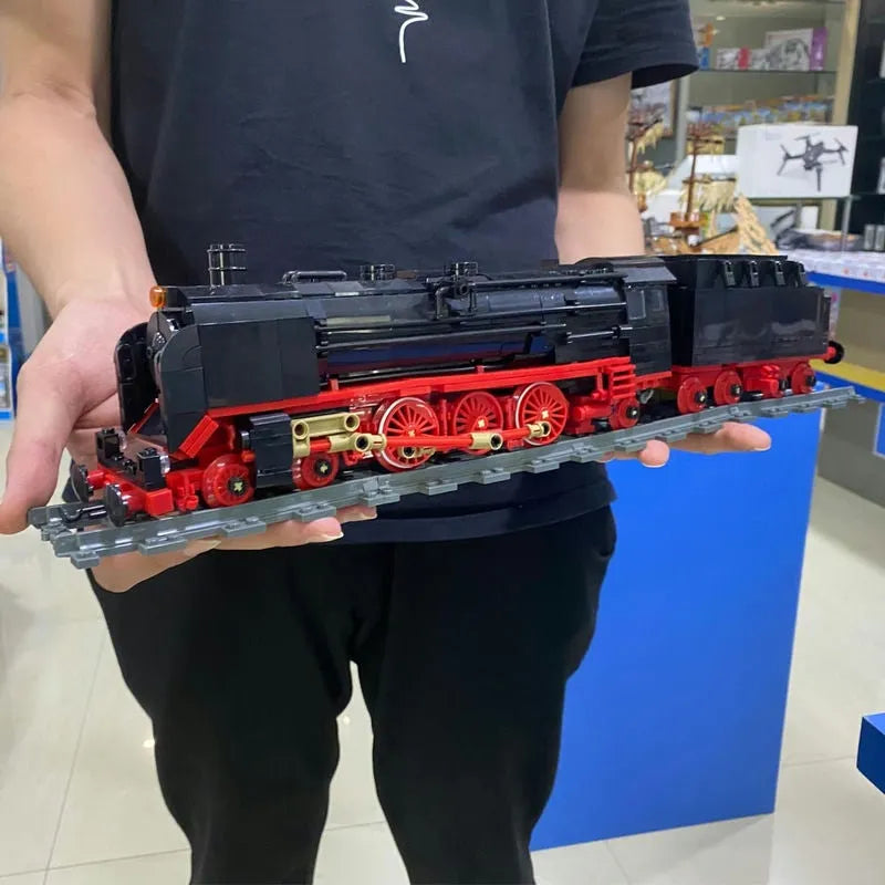 Building Blocks Expert MOC BR01 Steam Locomotive Train Bricks Toy 59004 - 3