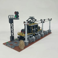 Thumbnail for Building Blocks Expert MOC Crocodile Locomotive Train Bricks Toys 59007 - 4