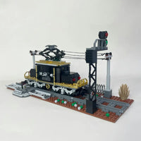 Thumbnail for Building Blocks Expert MOC Crocodile Locomotive Train Bricks Toys 59007 Construction Set Toys - 5