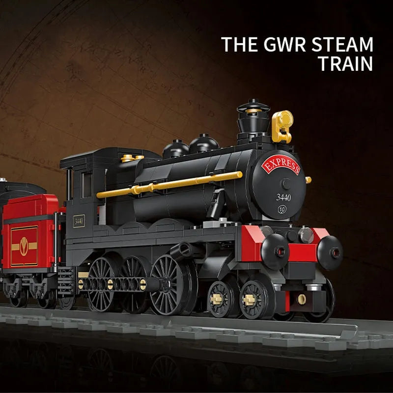 Building Blocks Expert MOC GWR Steam Locomotive Train Bricks Toy 59002 - 3