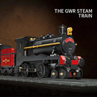 Thumbnail for Building Blocks Expert MOC GWR Steam Locomotive Train Bricks Toy 59002 Construction Set Toys - 3