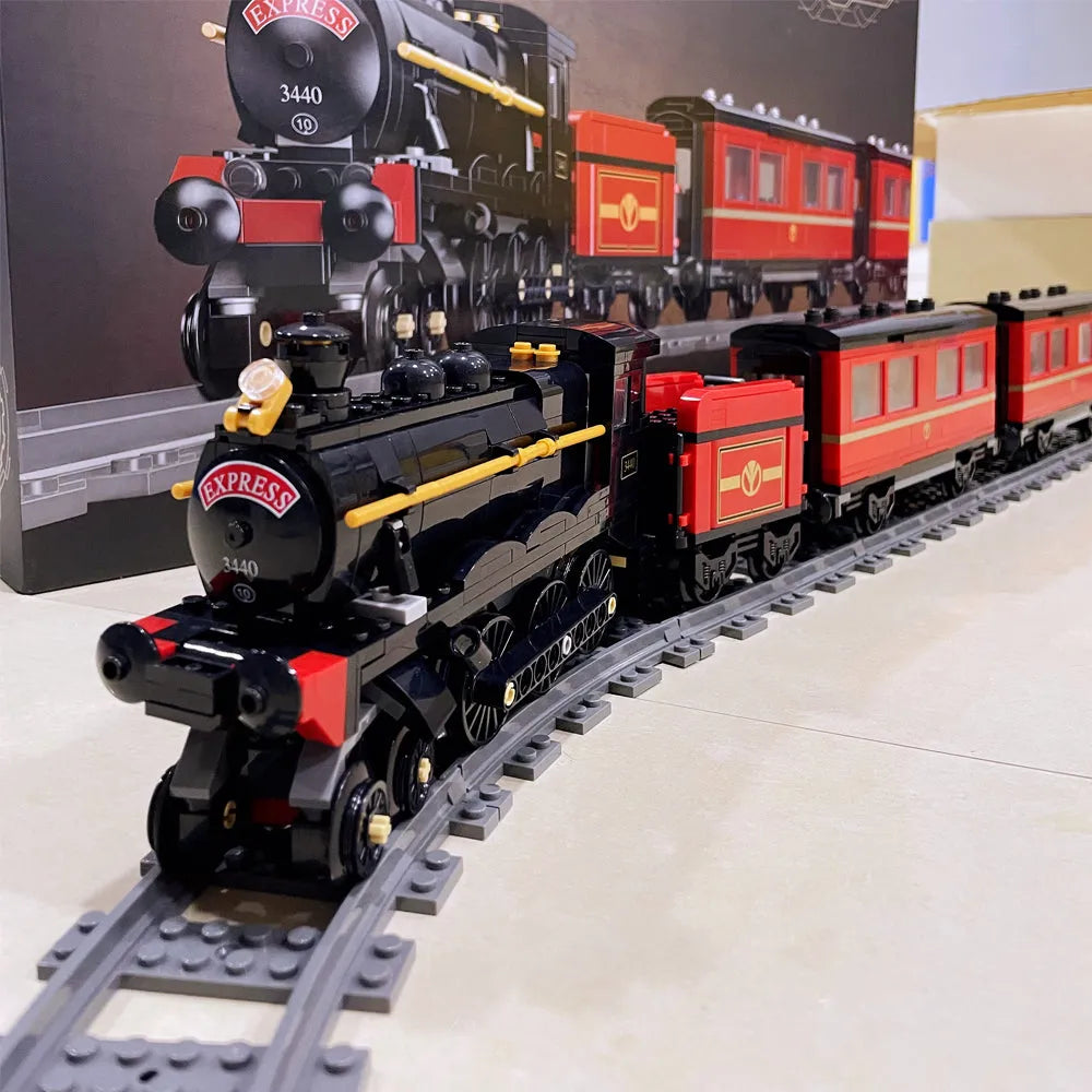 Building Blocks Expert MOC GWR Steam Locomotive Train Bricks Toy 59002 Construction Set Toys - 5
