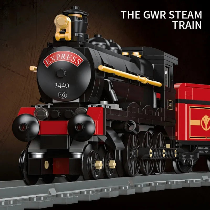 Building Blocks Expert MOC GWR Steam Locomotive Train Bricks Toy 59002 - 2
