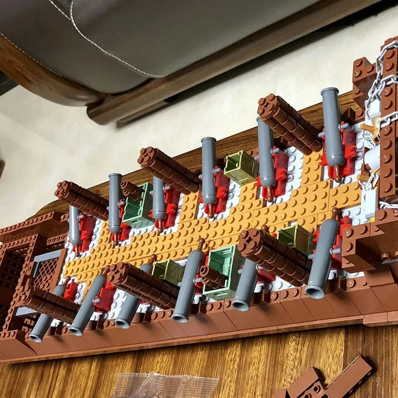 Building Blocks Expert MOC Movie Flying Dutchman Pirate Ship Bricks Toys - 10