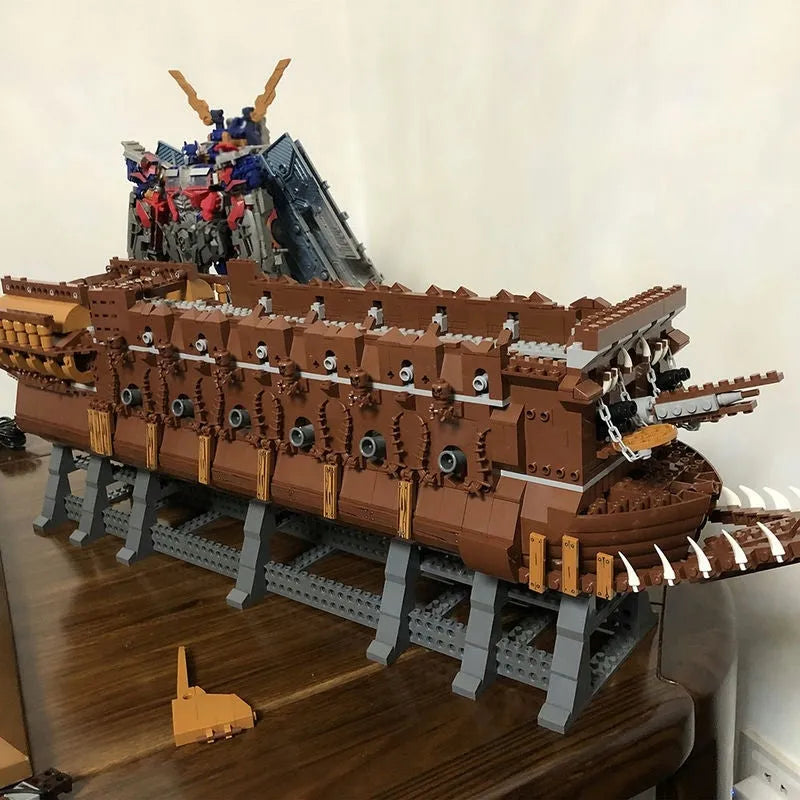 Building Blocks Expert MOC Movie Flying Dutchman Pirate Ship Bricks Toys - 12