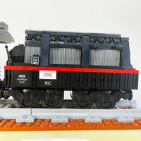 Thumbnail for Building Blocks Expert MOC Steam Locomotive Train Bricks Toys 59008 - 12