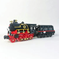 Thumbnail for Building Blocks Expert MOC Steam Locomotive Train Bricks Toys 59008 Construction Set Toys - 5