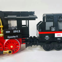 Thumbnail for Building Blocks Expert MOC Steam Locomotive Train Bricks Toys 59008 - 11