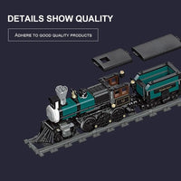 Thumbnail for Building Blocks Expert MOC TH - 10 Steam Locomotive Train Bricks Toy 59001 - 5