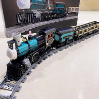 Thumbnail for Building Blocks Expert MOC TH - 10 Steam Locomotive Train Bricks Toy 59001 - 3