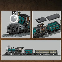 Thumbnail for Building Blocks Expert MOC TH - 10 Steam Locomotive Train Bricks Toy 59001 - 8