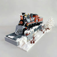 Thumbnail for Building Blocks Expert MOC West Train Railway Locomotive Bricks Toy 59009 - 10