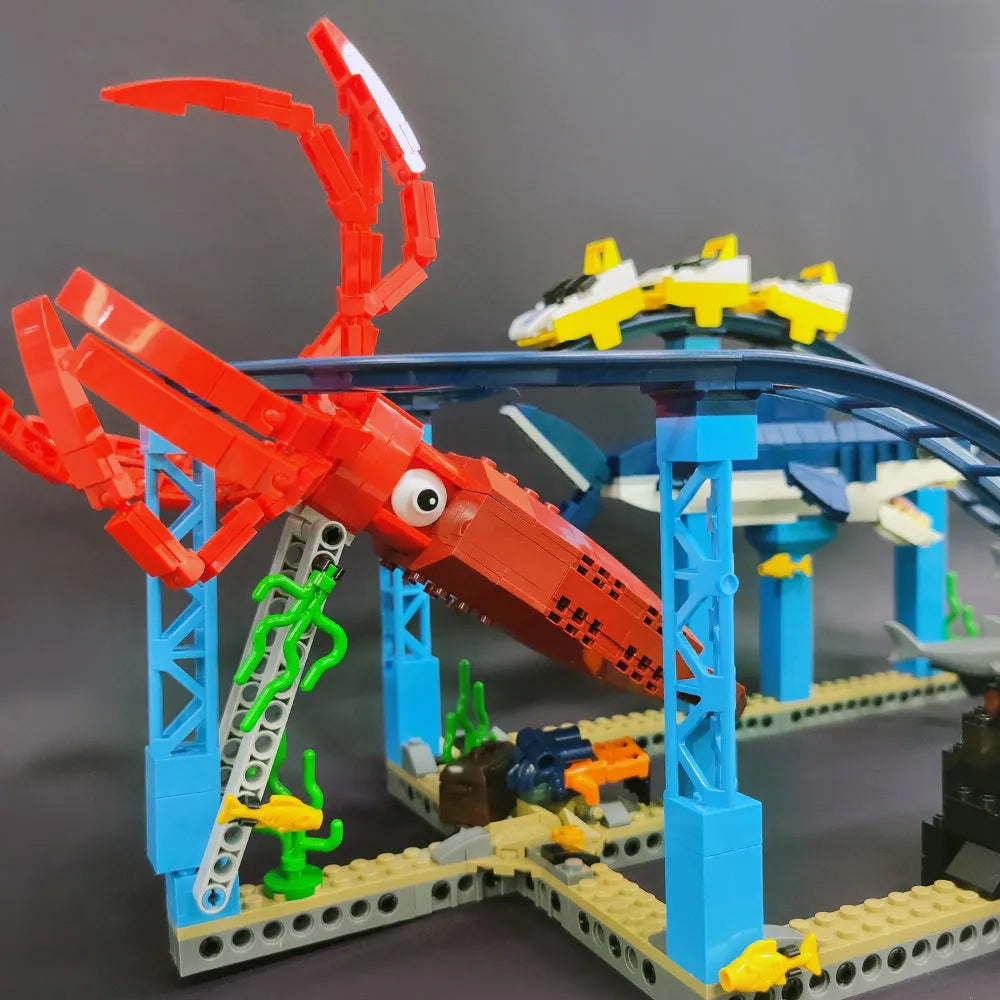 Building Blocks Idea MOC Underwater Amusement Park Bricks Toys 37400 - 6