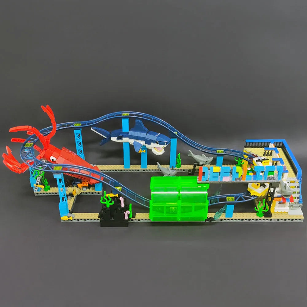 Building Blocks Idea MOC Underwater Amusement Park Bricks Toys 37400 Construction Set Toys - 4