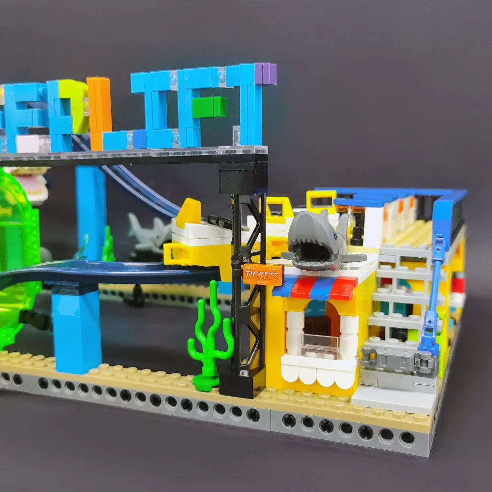 Building Blocks Idea MOC Underwater Amusement Park Bricks Toys 37400 Construction Set Toys - 5