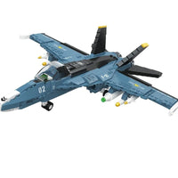 Thumbnail for Building Blocks Military Aircraft Tech MOC F-16 Fighter Jet Bricks Toy Construction Set Toys - 1