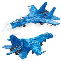 Thumbnail for Building Blocks Military MOC SU-35 Fighter Aircraft Jet Plane Bricks Toys - 1