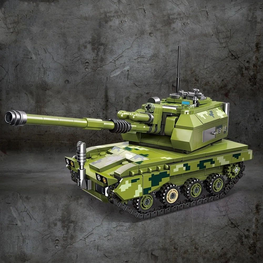 Building Blocks Military Type 05 Self-Propelled Howitzer Tank Bricks Toy Construction Set Toys - 2