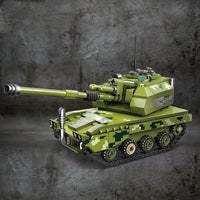 Thumbnail for Building Blocks Military Type 05 Self-Propelled Howitzer Tank Bricks Toy Construction Set Toys - 2