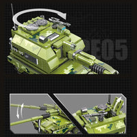 Thumbnail for Building Blocks Military Type 05 Self-Propelled Howitzer Tank Bricks Toy Construction Set Toys - 6