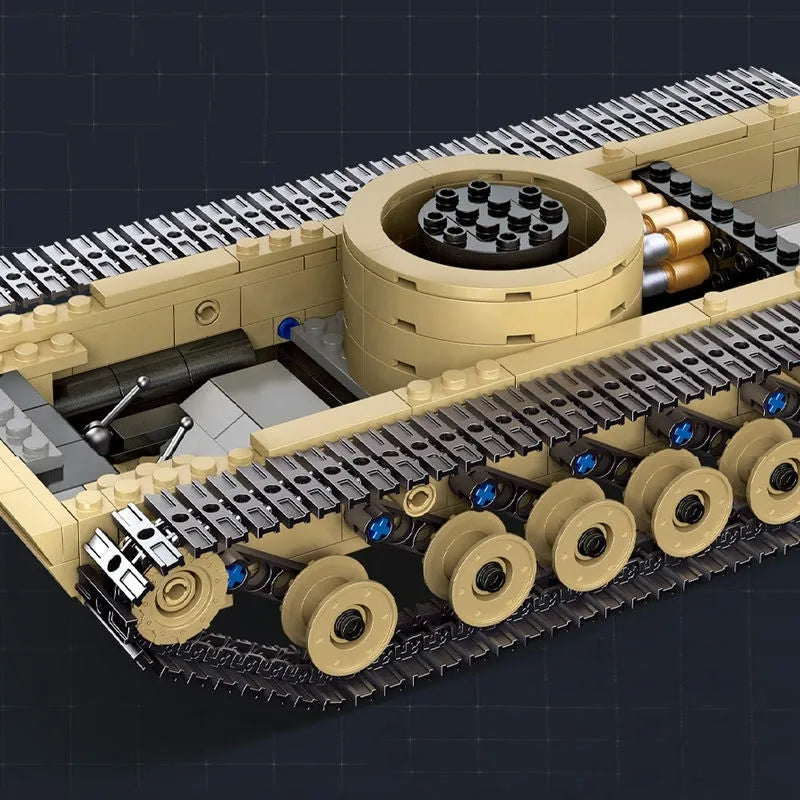 Building Blocks Military USA M1A2 Abrams Main Battle Tank Bricks Toy - 8