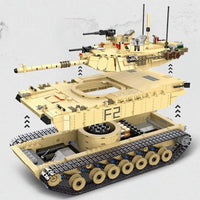 Thumbnail for Building Blocks Military USA M1A2 Abrams Main Battle Tank Bricks Toy - 11