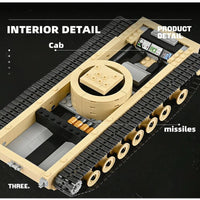 Thumbnail for Building Blocks Military USA M1A2 Abrams Main Battle Tank Bricks Toy - 10