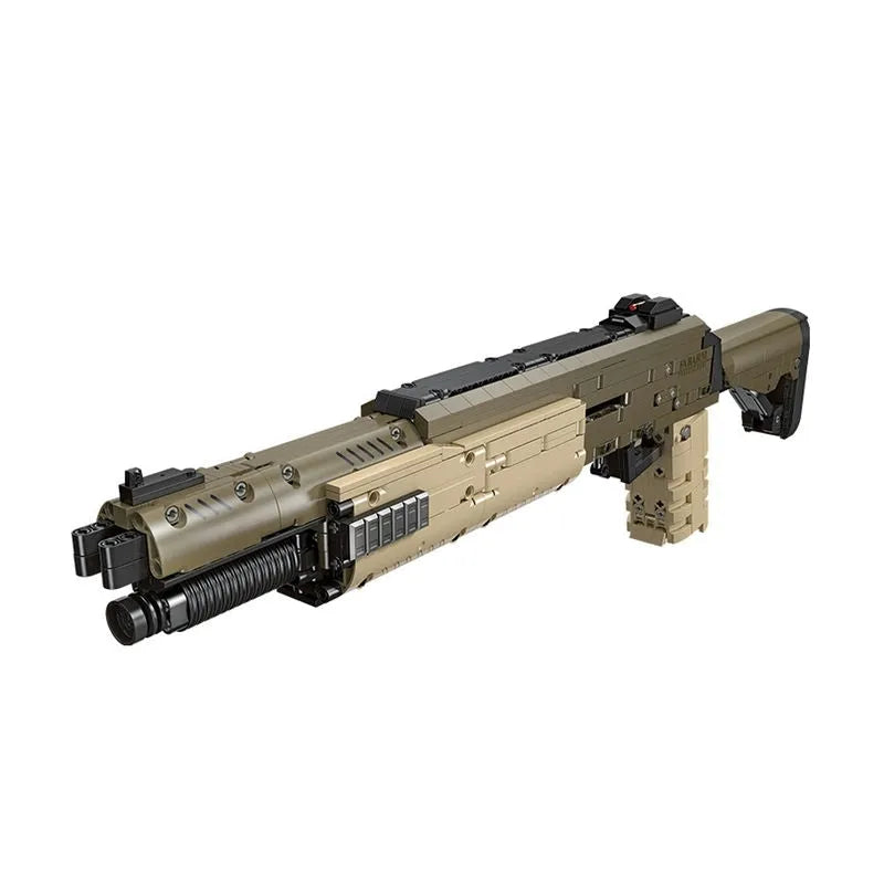 Building Blocks Military Weapon MOC STF12 Shotgun Gun Bricks Toy - 1