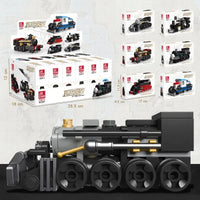 Thumbnail for Building Blocks Mini Train Collection MOC Locomotive Bricks Toys Construction Set Toys - 3