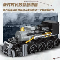 Thumbnail for Building Blocks Mini Train Collection MOC Locomotive Bricks Toys Construction Set Toys - 4