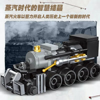 Thumbnail for Building Blocks Mini Train Collection MOC Locomotive Bricks Toys - 4