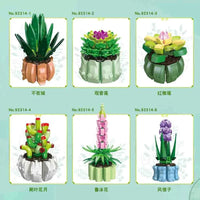 Thumbnail for Building Blocks MIX Succulent Potted Plants Bricks MOC Kids Toys 92314 - 2