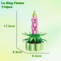 Thumbnail for Building Blocks MIX Succulent Potted Plants Bricks MOC Kids Toys 92314 - 8