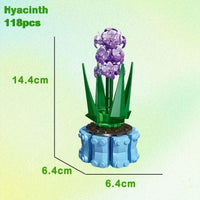 Thumbnail for Building Blocks MIX Succulent Potted Plants Bricks MOC Kids Toys 92314 - 9