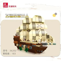 Thumbnail for Building Blocks MOC 36202 Small Pirates Ship Flying Dutchman Bricks Toys - 3