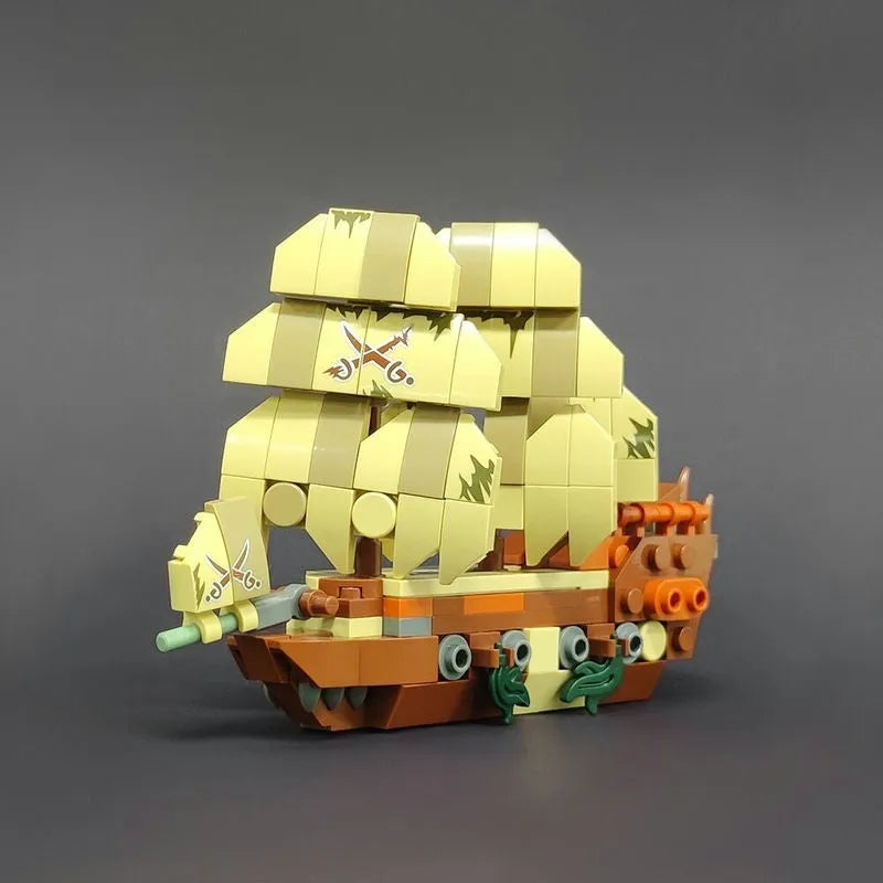 Building Blocks MOC 36202 Small Pirates Ship Flying Dutchman Bricks Toys - 4