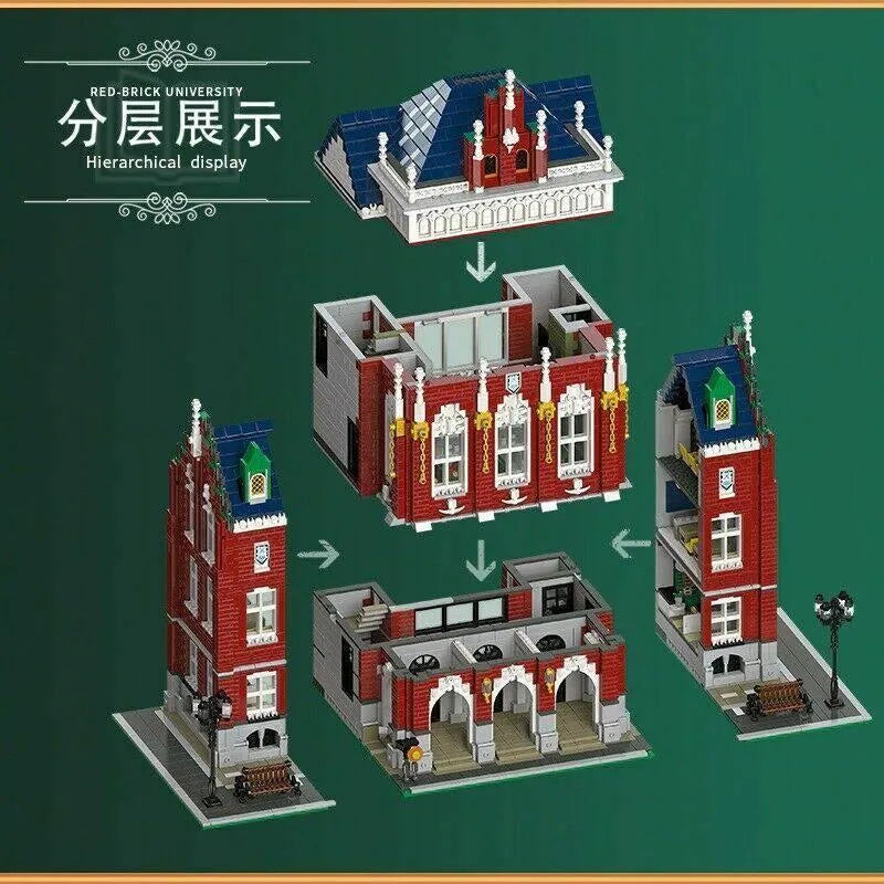 Building Blocks MOC 89123 Creator Expert City University Bricks Toys Construction Set Toys - 8