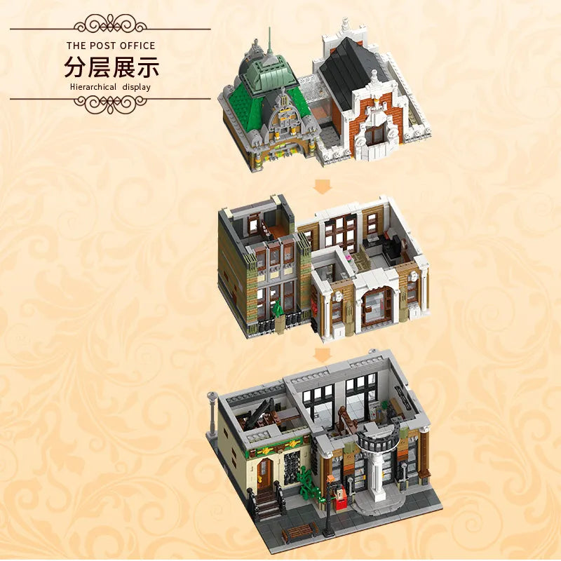 Building Blocks MOC 89126 Creator Expert City Post Office Bricks Toy Construction Set Toys - 4