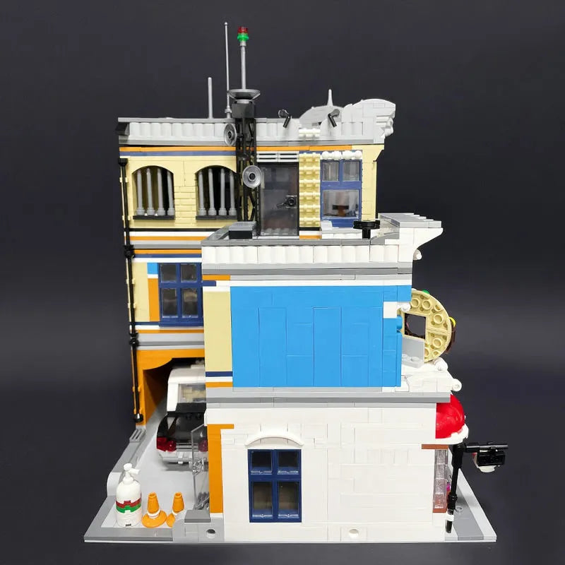Building Blocks MOC 89134 Creator Expert City Police Station Bricks Toy - 7
