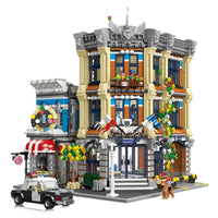 Thumbnail for Building Blocks MOC 89134 Creator Expert City Police Station Bricks Toy - 2
