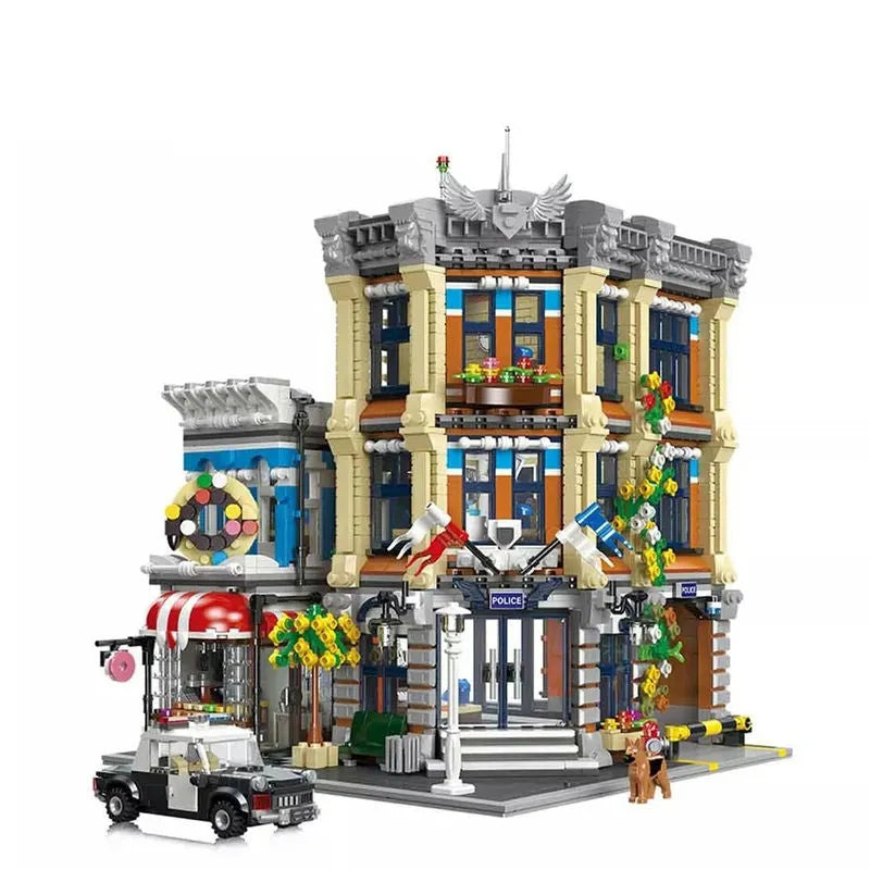 Building Blocks MOC 89134 Creator Expert City Police Station Bricks Toy - 9