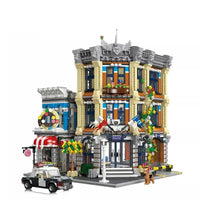 Thumbnail for Building Blocks MOC 89134 Creator Expert City Police Station Bricks Toy - 9