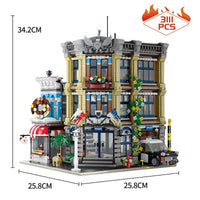 Thumbnail for Building Blocks MOC 89134 Creator Expert City Police Station Bricks Toy - 1