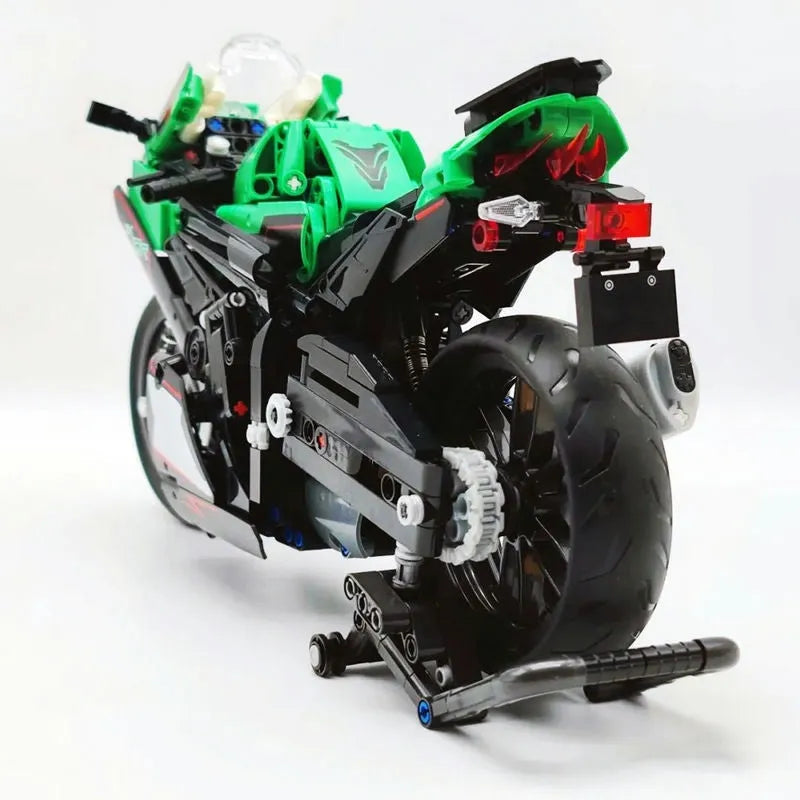 Building Blocks MOC 91023 Kawasaki NINJA ZX - 10R Motorcycle Bricks Toy - 6