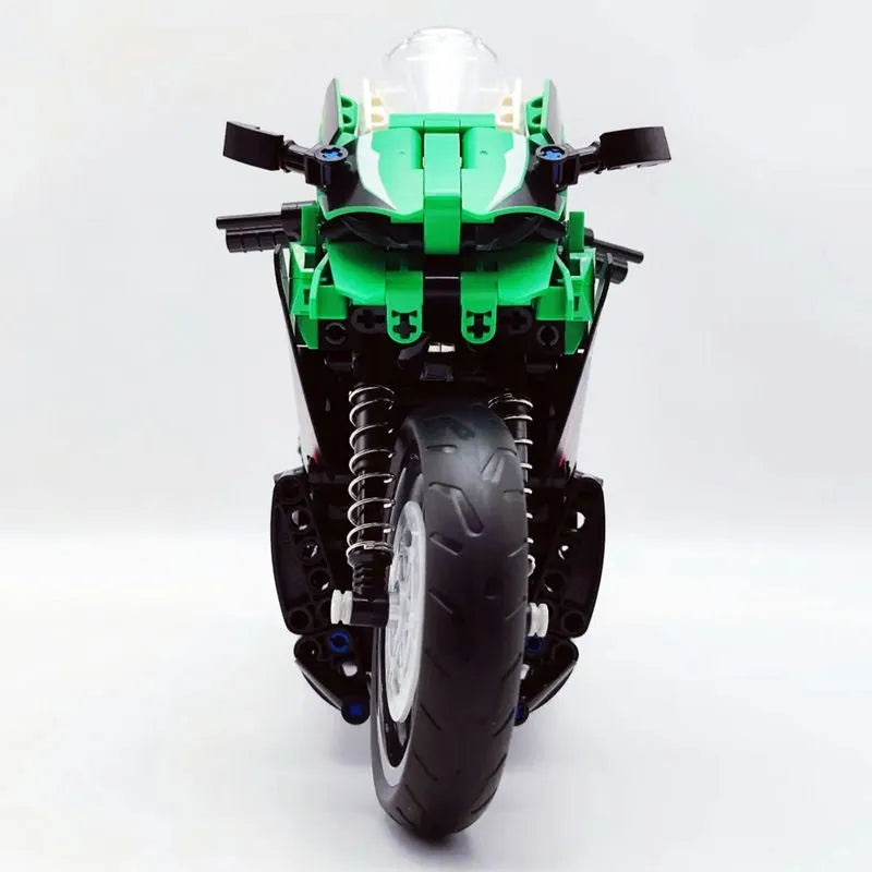 Building Blocks MOC 91023 Kawasaki NINJA ZX-10R Motorcycle Bricks Toy - 5