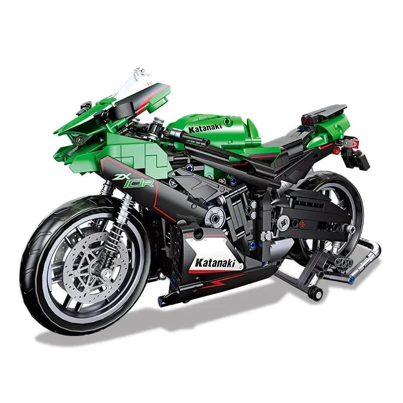 Building Blocks MOC 91023 Kawasaki NINJA ZX - 10R Motorcycle Bricks Toy - 1